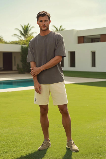 Beige Chimu 100% cotton shorts